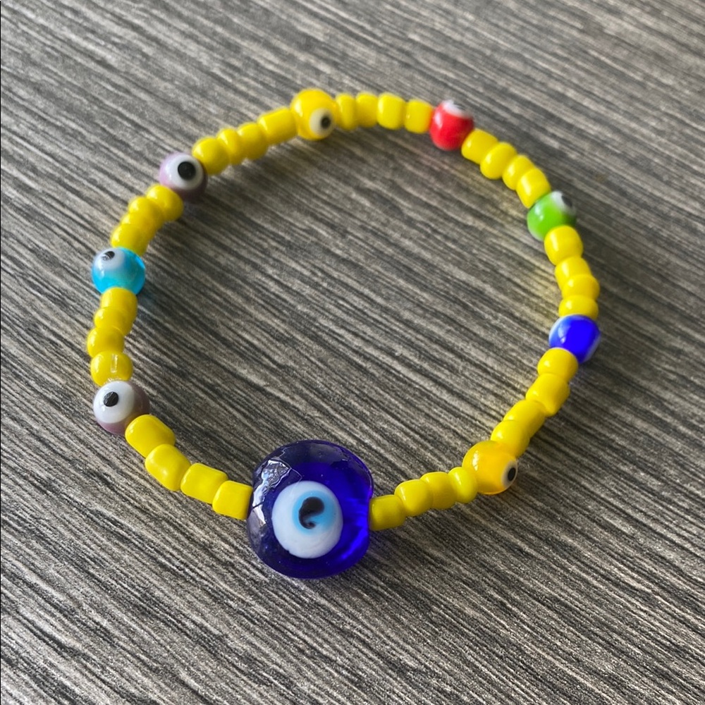 Colorful Evil Eye Beaded Bracelet
